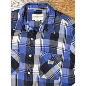 Denim & Supply Ralph Lauren L/S Mens Size L Plaid Blue Outdoor Shirt